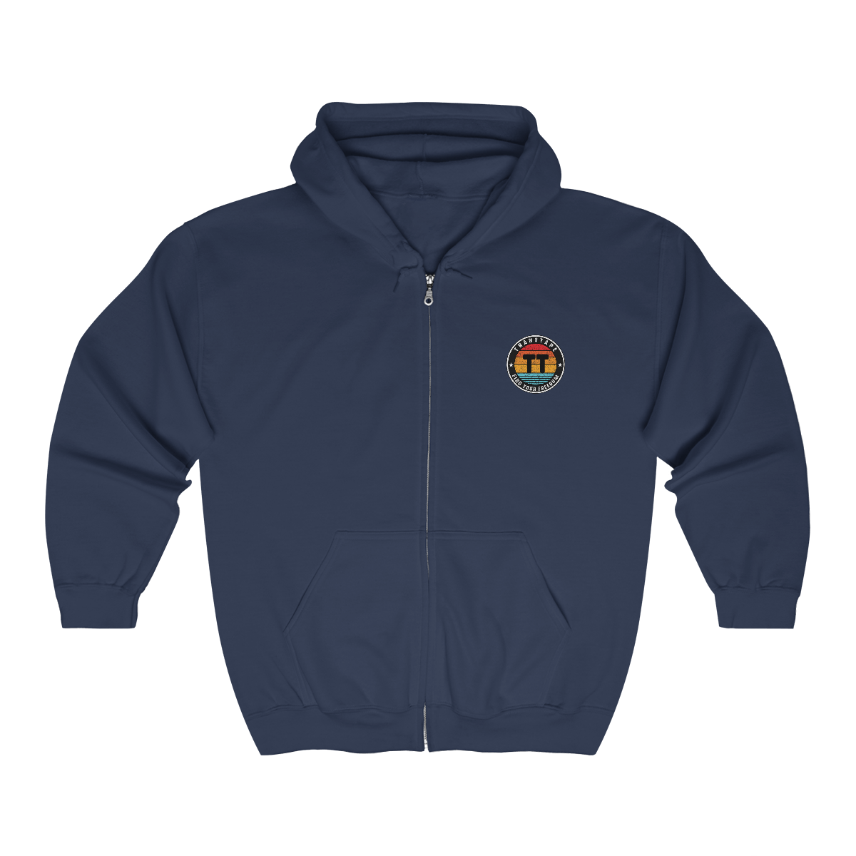 TransTape Find Your Freedom Zip Hooded Logo Sweatshirt